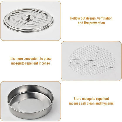 Decorative Mosquito Coil Holder Mosquito Coil Container,  for Home Patio