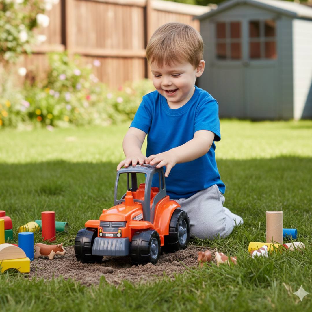 Funwoods Kids Friction Powered Tractor Toy - (1 Pc)